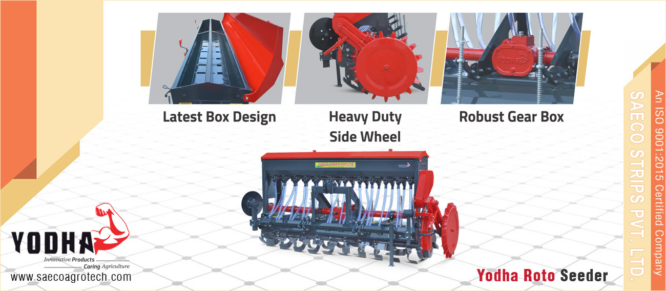 Yodha Roto Seeder - Rotavaotor with Seeder Rotoseeder with disc Roto Seeder Machine Rotary Tiller Seeder manufacturers exporters in India Punjab Ludhiana